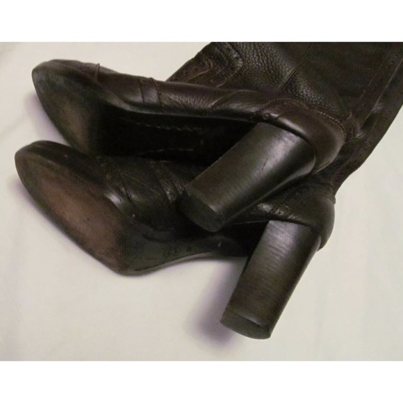 KORS BUTTER SOFT KNEE TALL PULL ON HIGH HEEL BOOTS - Picture 7 of 7